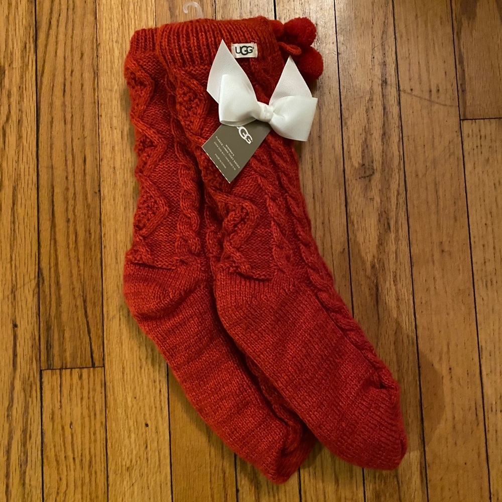 UGG Slipper Socks Red